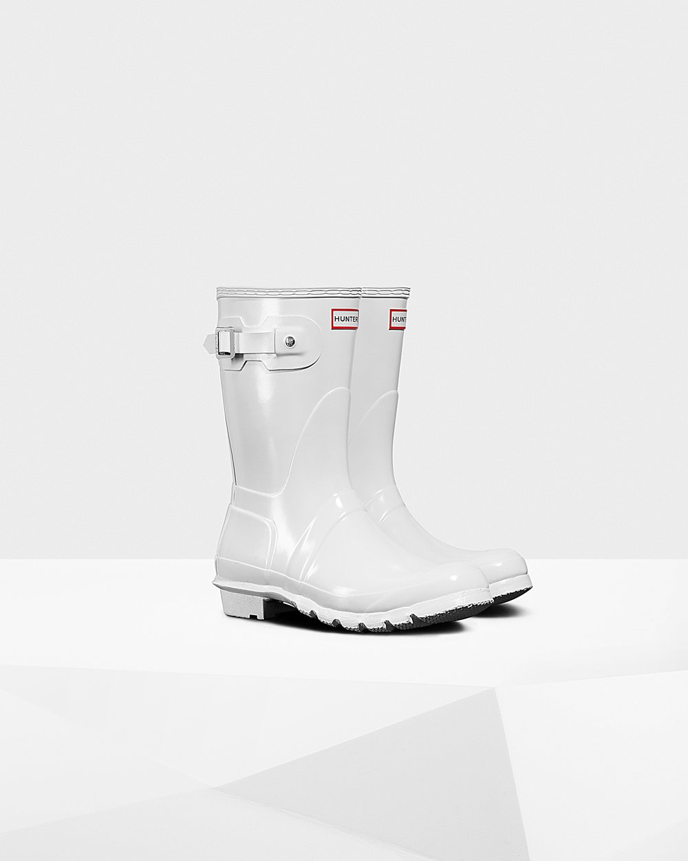 Hunter Mujer Original Gloss - Botas de Lluvia Blancas - 891-KJFQTS